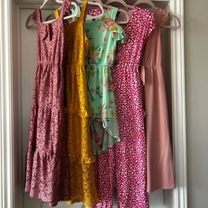 Large lot girls dressy dresses and rompers, size 10